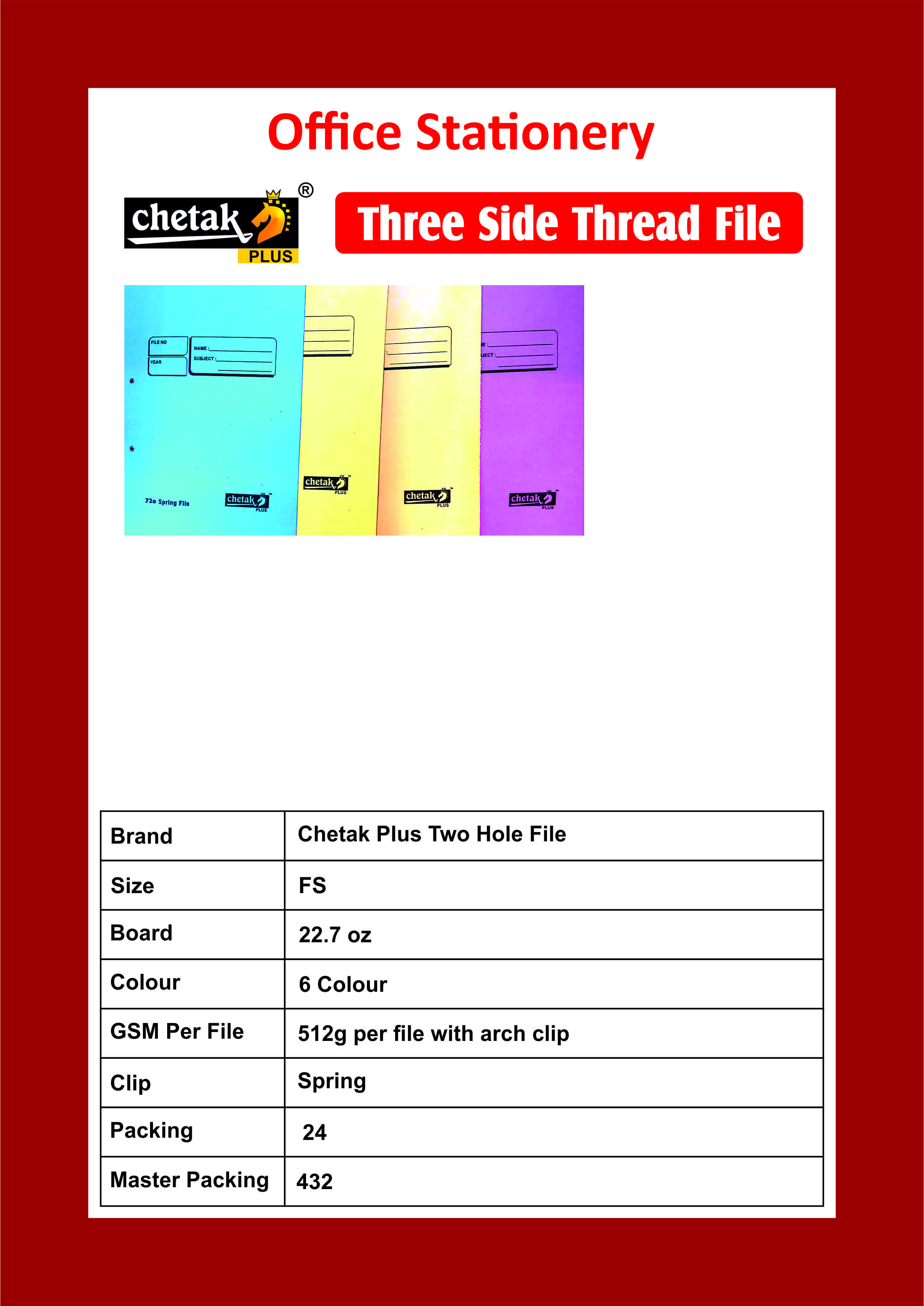 Three Side Thread File