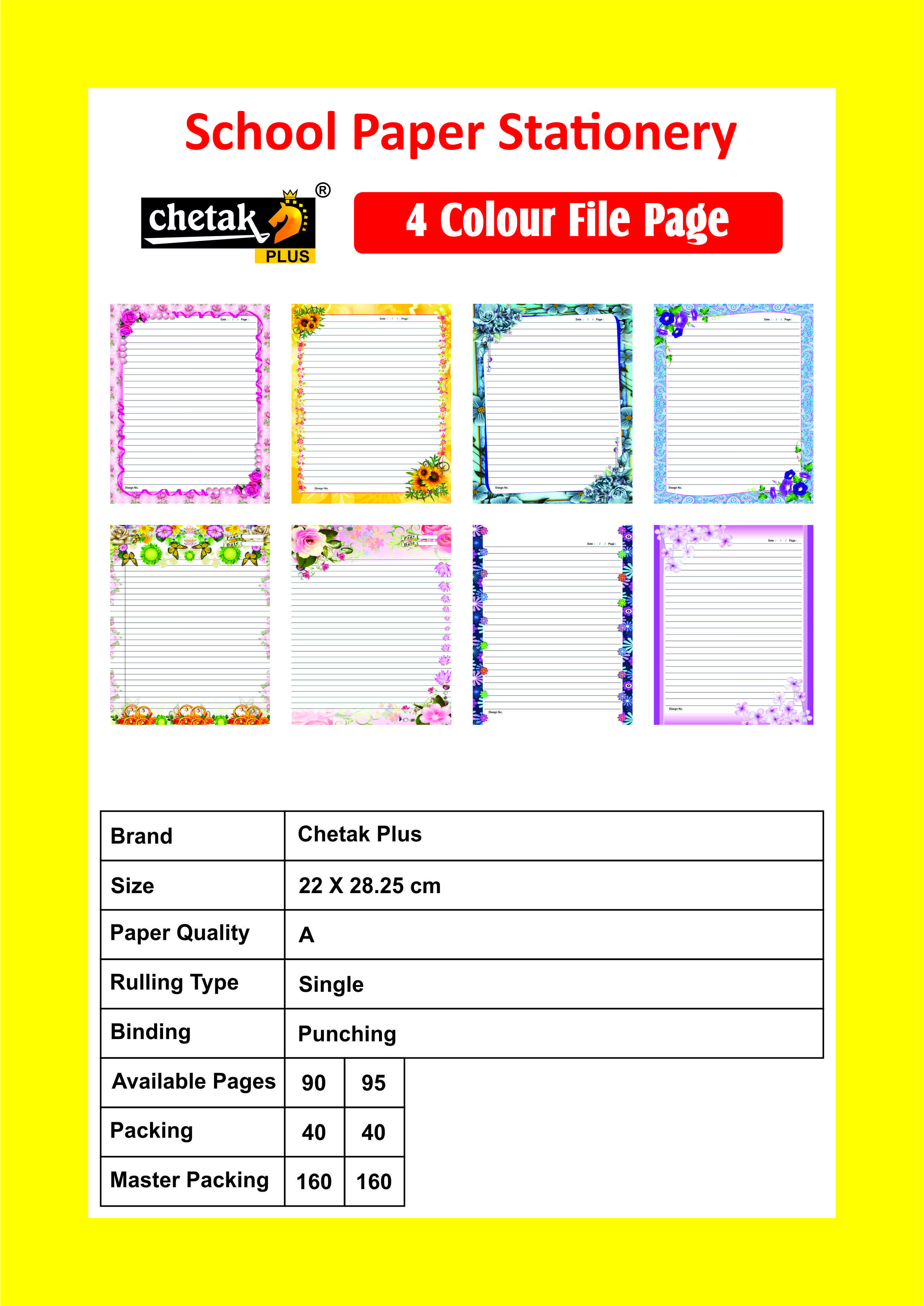 4 Colour File Page